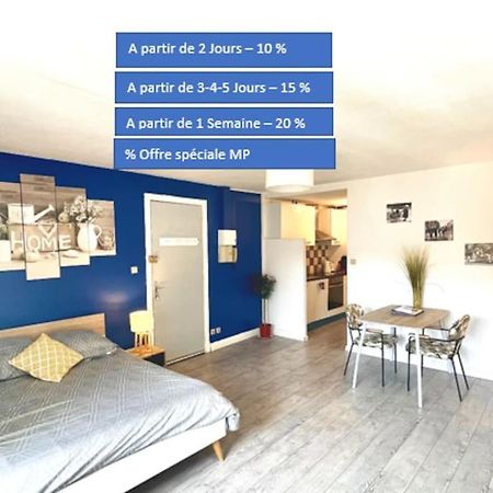 Appartement Entier Moissac Centre 30 M2 Calme Avec Cour Interieure Pour Velos A 50M Du Marche De มอยส์ซัก ภายนอก รูปภาพ